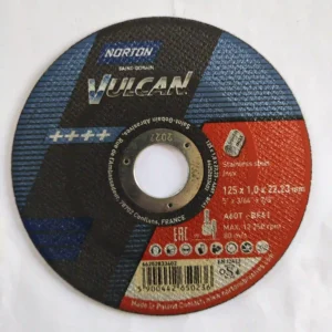 Rezna ploča Norton Vulkan 125x1x22,23 mm - inox