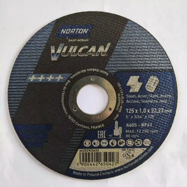 Rezna ploča Norton Vulkan 125x1x22,23 mm - čelik