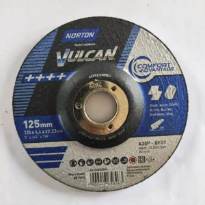 Brusna ploča Norton Vulkan 125x6,4x22,23 mm - čelik